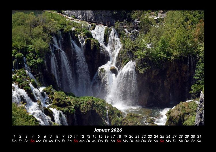 Produktbild: Wasserf&auml;lle 2026 Fotokalender DIN A3