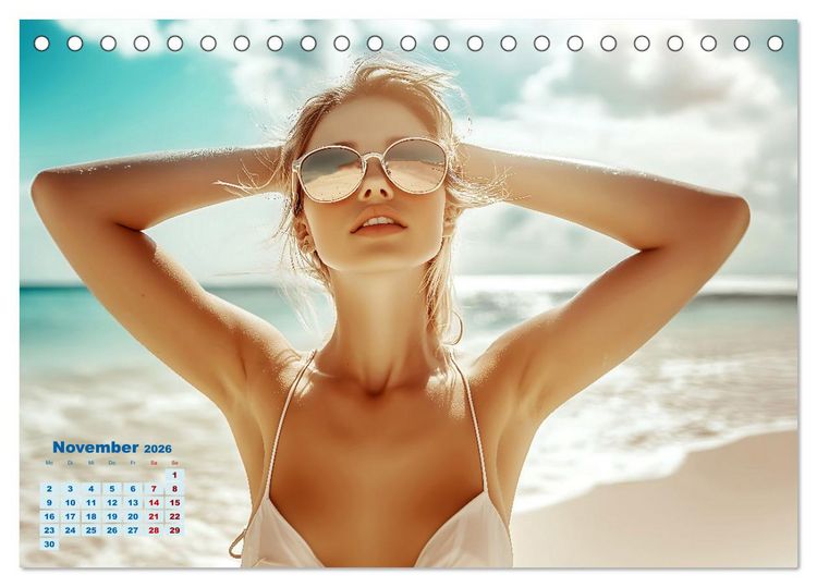 Produktbild: Entspannen am Strand (Tischkalender 2026 DIN A5 quer), CALVENDO Monatskalender