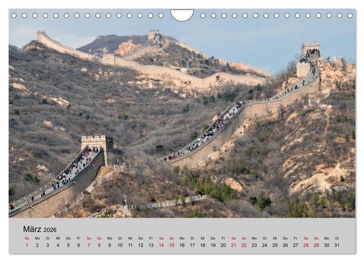 Produktbild: China-Impressionen (Wandkalender 2026 DIN A4 quer), CALVENDO Monatskalender