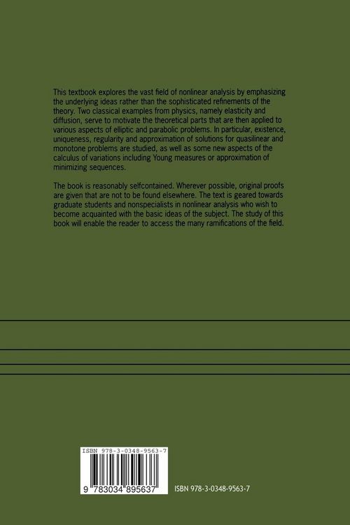 Produktbild: Elements of Nonlinear Analysis