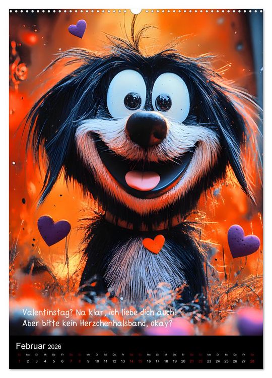 Produktbild: Good morning dog (hochwertiger Premium Wandkalender 2026 DIN A2 hoch), Kunstdruck in Hochglanz