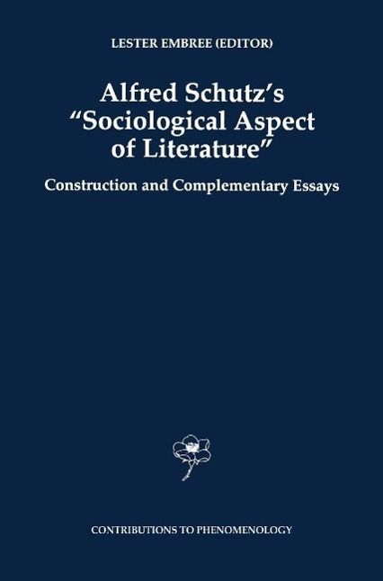 Produktbild: Alfred Schutz's Sociological Aspect of Literature