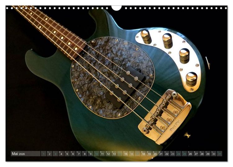 Produktbild: Gitarren Snapshots (Wandkalender 2026 DIN A3 quer), CALVENDO Monatskalender