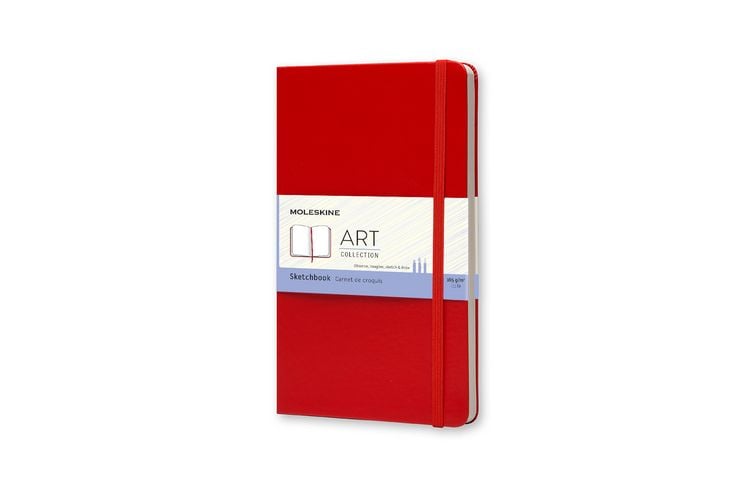 Produktbild: Moleskine Skizzenbuch, L/A5, 165g-Papier, Hard Cover, Rot
