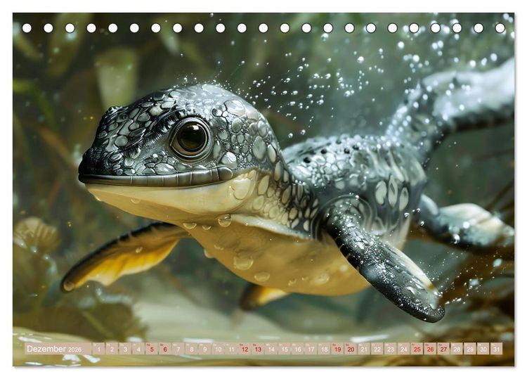 Produktbild: Dino-Babys (Tischkalender 2026 DIN A5 quer), CALVENDO Monatskalender