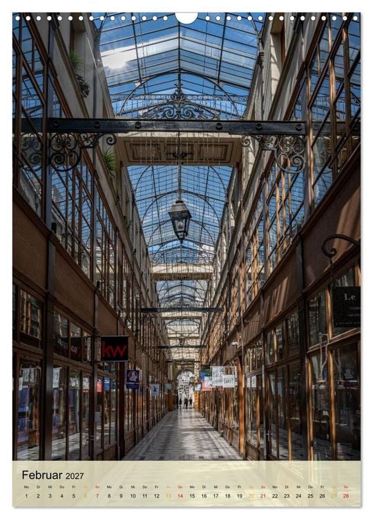 Produktbild: Pariser Passagen &ndash; Architektur und Atmosph&auml;re (Wandkalender 2027 DIN A3 hoch), CALVENDO Monatskalender