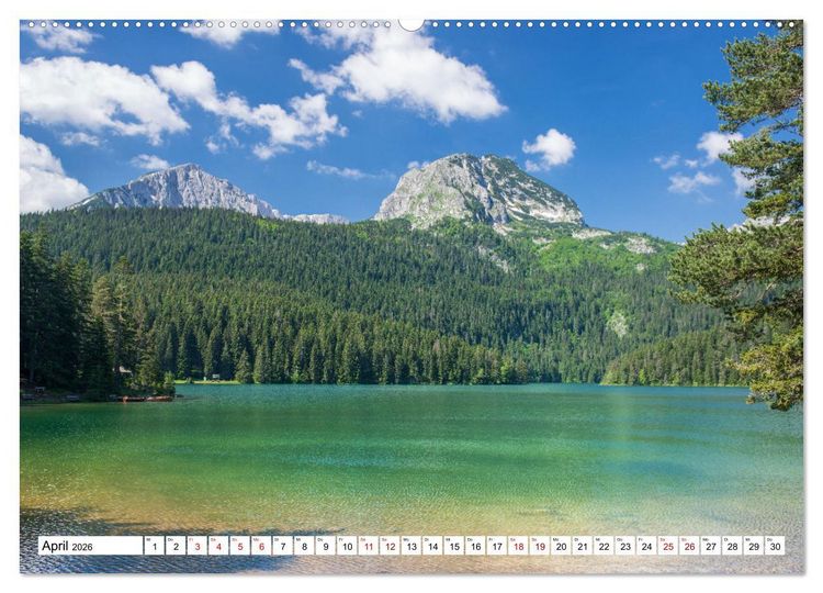 Produktbild: Montenegro - Das Land der schwarzen Berge (Wandkalender 2026 DIN A2 quer), CALVENDO Monatskalender