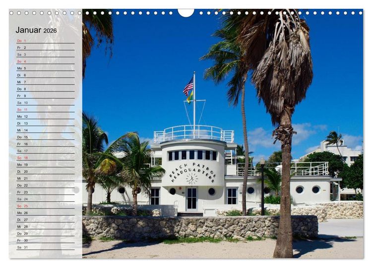 Produktbild: FLORIDA Idyllischer Sonnenscheinstaat (Wandkalender 2026 DIN A3 quer), CALVENDO Monatskalender