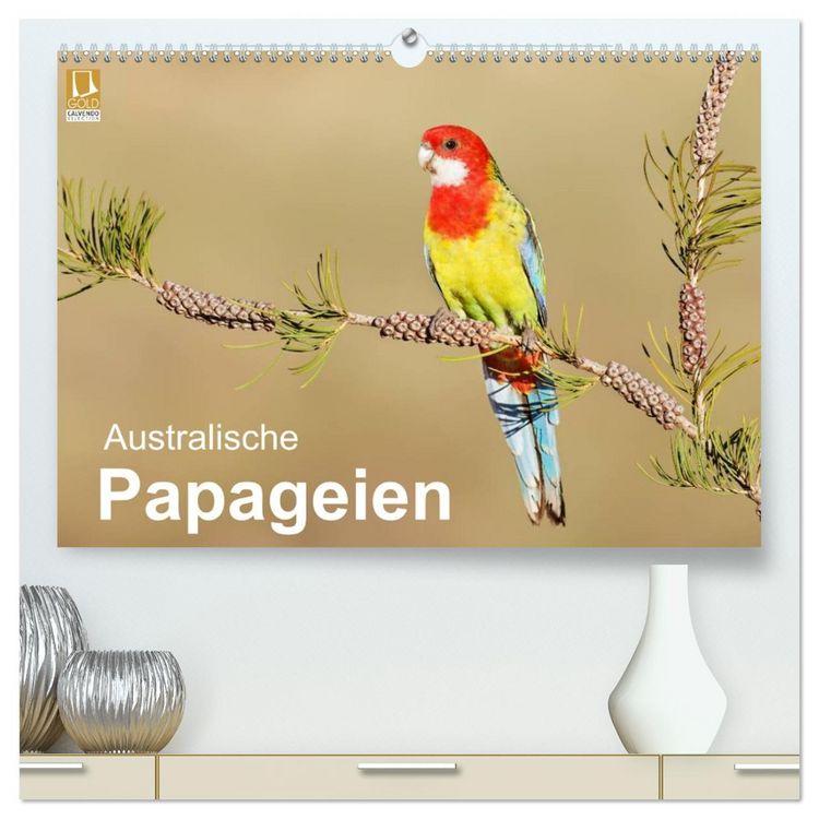 Produktbild: Australische Papageien (hochwertiger Premium Wandkalender 2026 DIN A2 quer), Kunstdruck in Hochglanz