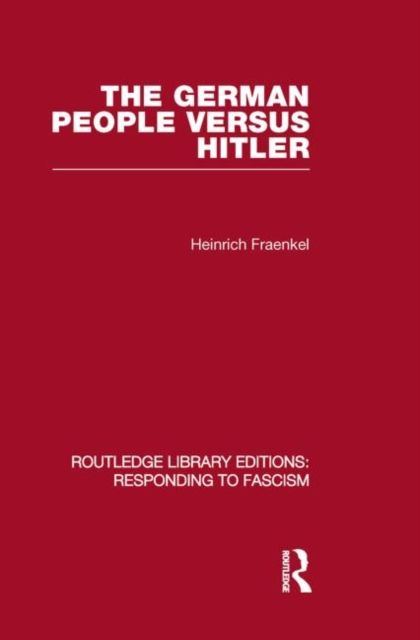 Produktbild: Fraenkel, H: The German People Versus Hitler