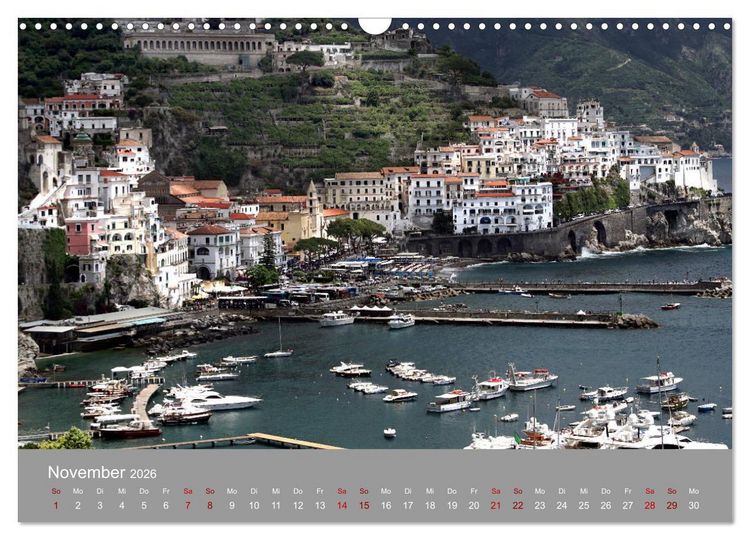 Produktbild: Traumlandschaft am Mittelmeer: Die Amalfik&uuml;ste (Wandkalender 2026 DIN A3 quer), CALVENDO Monatskalender
