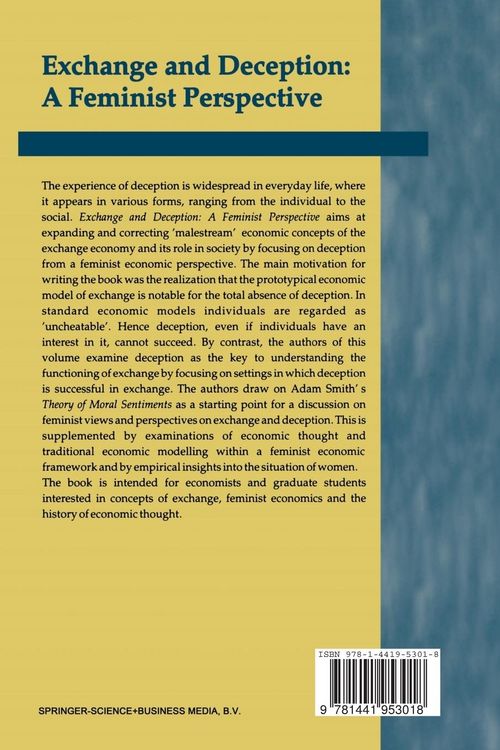 Produktbild: Exchange and Deception: A Feminist Perspective