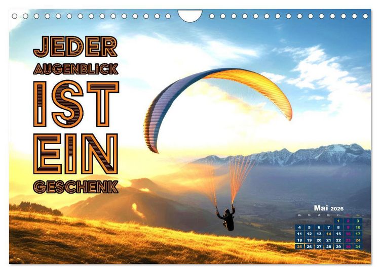 Produktbild: Work - Life - Balance - unterwegs mit coolen Spr&uuml;chen (Wandkalender 2026 DIN A4 quer), CALVENDO Monatskalender