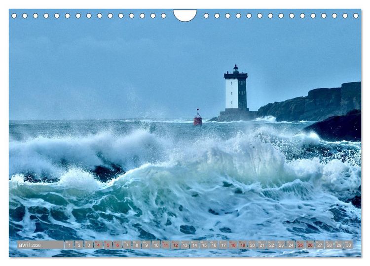 Produktbild: Phare de Kermorvan (Calendrier mural 2026 DIN A4 vertical), CALVENDO calendrier mensuel