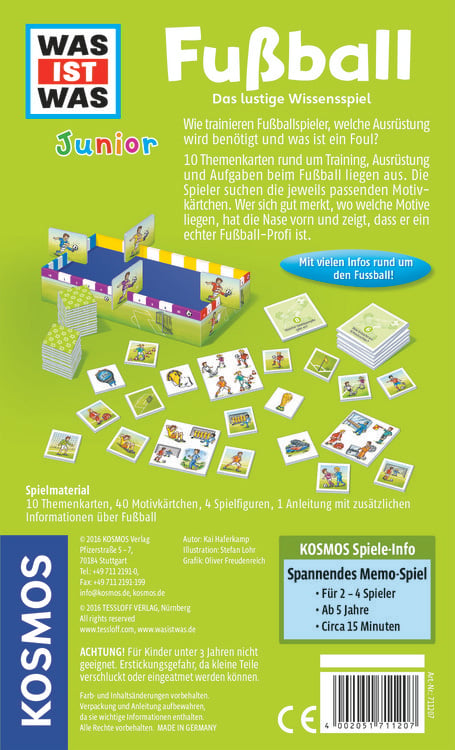 Produktbild: WAS IST WAS Junior Quizspiel - Fu&szlig;ball
