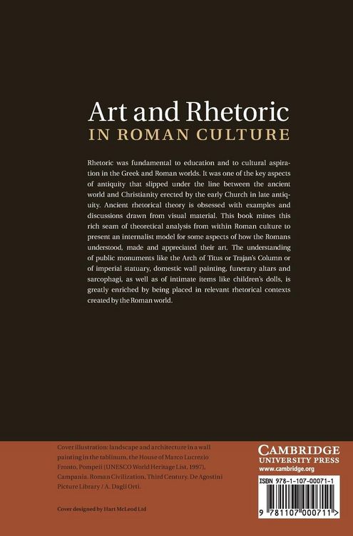 Produktbild: Art and Rhetoric in Roman Culture