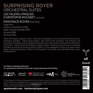 Produktbild: Surprising Royer (Pancrace Royer: Orchestral Suite