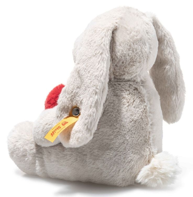 Produktbild: Steiff 081125 - Hoppie Hase Love, hellgrau/rot, mit Herz, Pl&uuml;sch, 16 cm