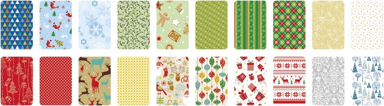 Produktbild: Folia Motivkartonblock WEIHNACHTEN III, 24x34cm, 20 Blatt