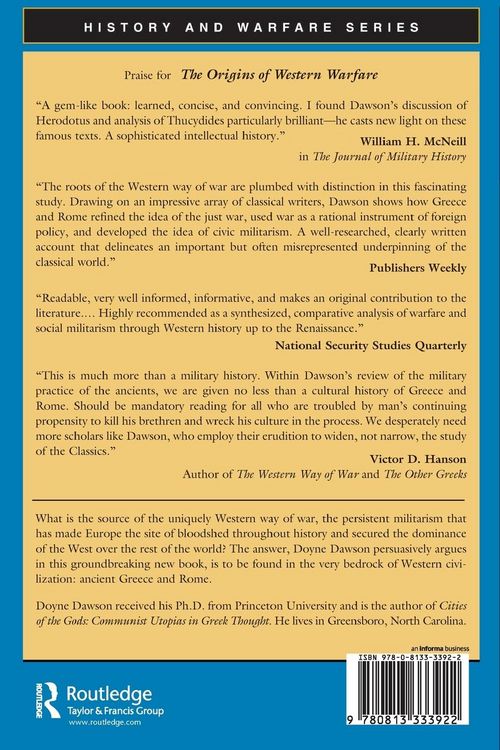 Produktbild: The Origins Of Western Warfare