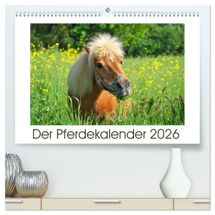 Produktbild: Der Pferdekalender (hochwertiger Premium Wandkalender 2026 DIN A2 quer), Kunstdruck in Hochglanz