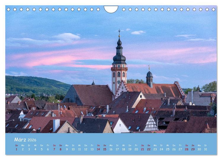 Produktbild: Durlach, das Stadtbild in 12 Impressionen (Wandkalender 2026 DIN A4 quer), CALVENDO Monatskalender