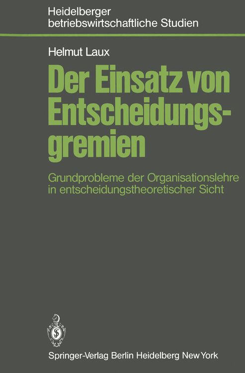 Produktbild: Der Einsatz von Entscheidungsgremien