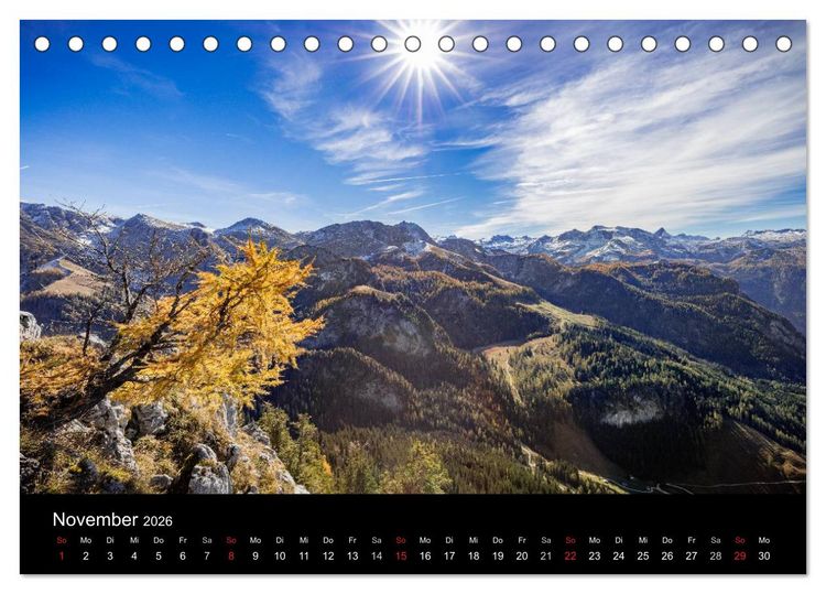 Produktbild: Meine Sicht der Alpen (Tischkalender 2026 DIN A5 quer), CALVENDO Monatskalender