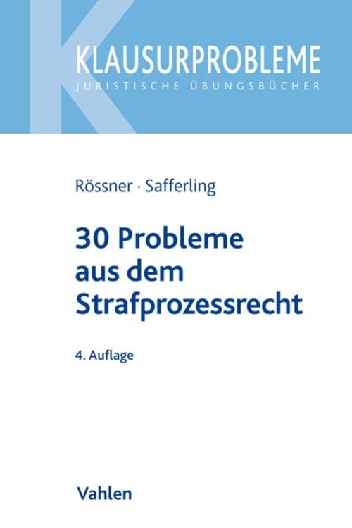 Produktbild: 30 Probleme aus dem Strafprozessrecht