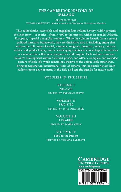 Produktbild: The Cambridge History of Ireland: Volume 4, 1880 to the Present