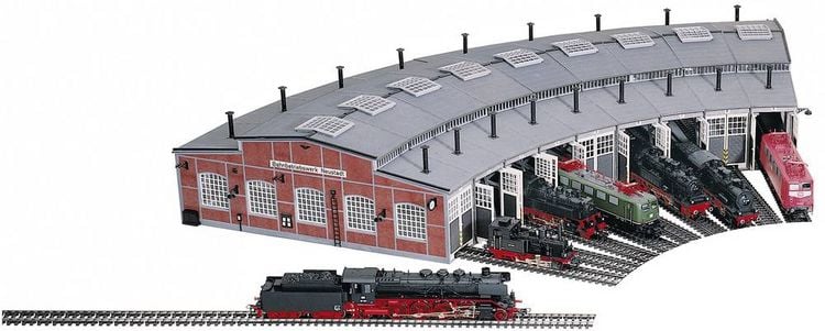 Produktbild: Fleischmann 6476 H0 Ringlokschuppen-Bausatz