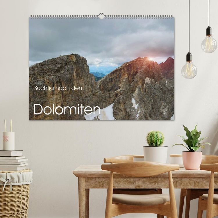 Produktbild: S&uuml;chtig nach den Dolomiten (Wandkalender 2026 DIN A2 quer), CALVENDO Monatskalender