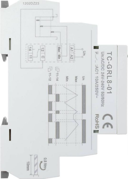 Produktbild: TRU COMPONENTS Niveauregler TC-GRL8-01+PLT-01-1.5m TC-9962744 Betriebsspannung (Bereich): 24 - 240 V DC/AC 1 St.