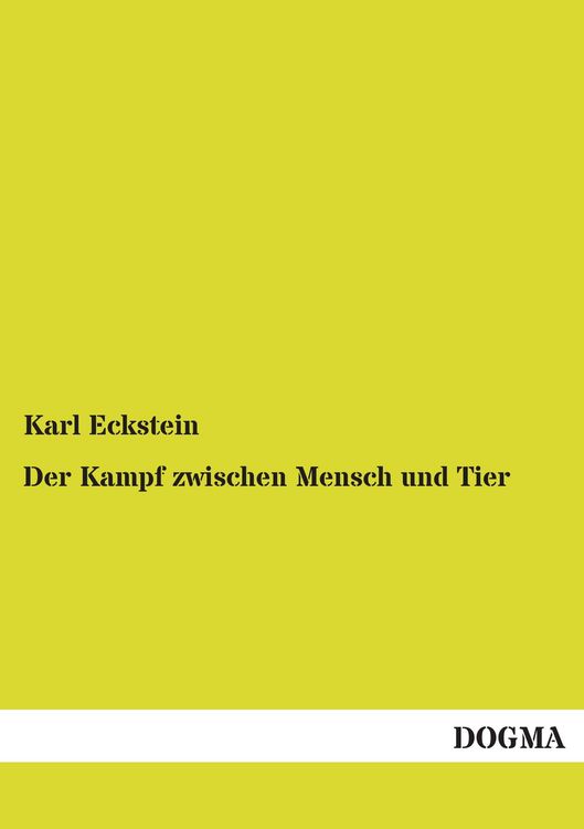 Produktbild: Der Kampf zwischen Mensch und Tier