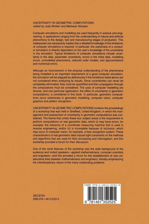 Produktbild: Uncertainty in Geometric Computations