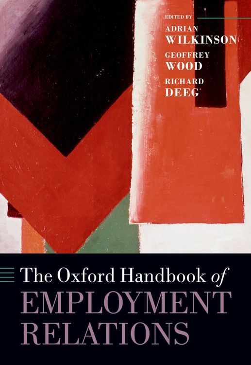 Produktbild: The Oxford Handbook of Employment Relations