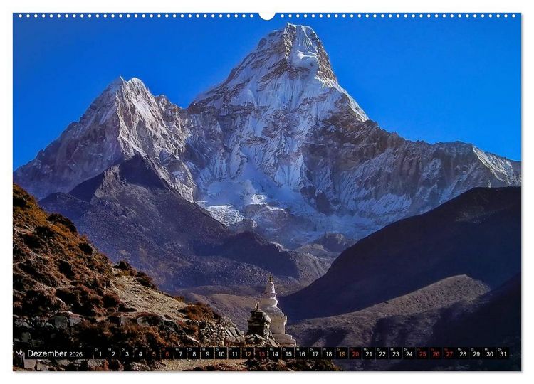 Produktbild: Nepal - das Dach der Welt (hochwertiger Premium Wandkalender 2026 DIN A2 quer), Kunstdruck in Hochglanz