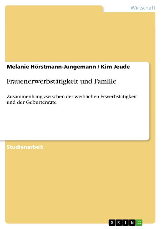 Produktbild: Frauenerwerbst&auml;tigkeit und Familie