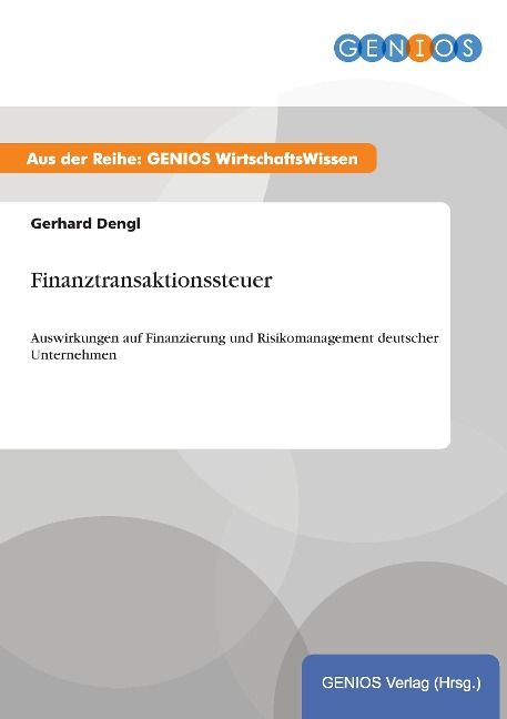 Produktbild: Finanztransaktionssteuer