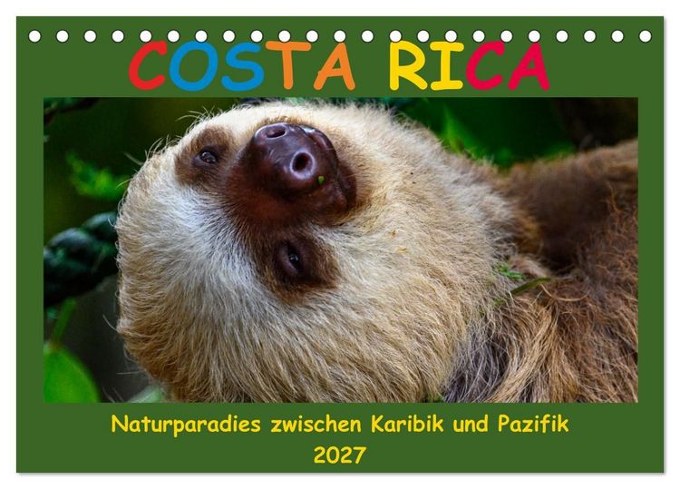 Produktbild: Costa Rica - Naturparadies zwischen Karibik und Pazifik (Tischkalender 2027 DIN A5 quer), CALVENDO Monatskalender