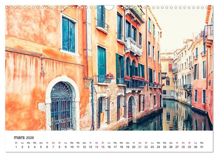 Produktbild: Les merveilles de Venise (Calendrier mural 2026 DIN A3 vertical), CALVENDO calendrier mensuel