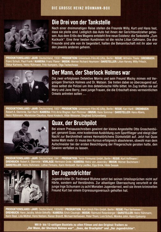 Produktbild: Die gro&szlig;e Heinz R&uuml;hmann Box [4 DVDs]