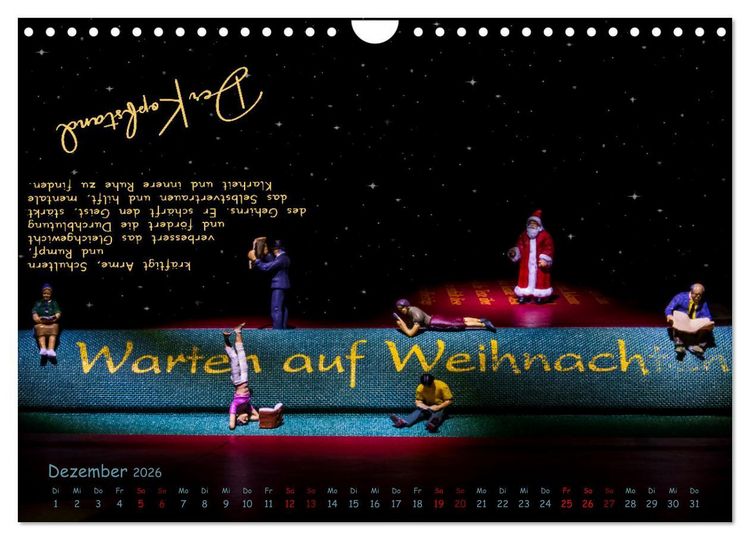 Produktbild: Yoga - Kleine Figur, gro&szlig;e Wirkung (Wandkalender 2026 DIN A4 quer), CALVENDO Monatskalender