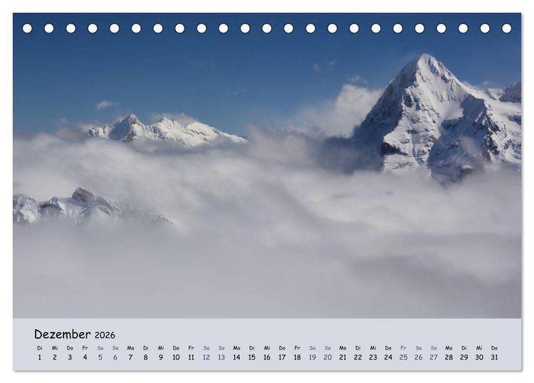 Produktbild: Gipfel Blicke (Tischkalender 2026 DIN A5 quer), CALVENDO Monatskalender