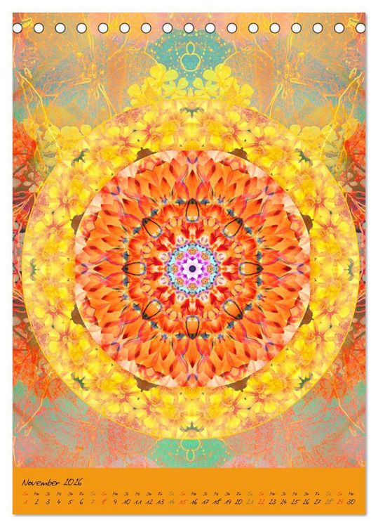 Produktbild: Bl&uuml;hende Mandalas (Tischkalender 2026 DIN A5 hoch), CALVENDO Monatskalender