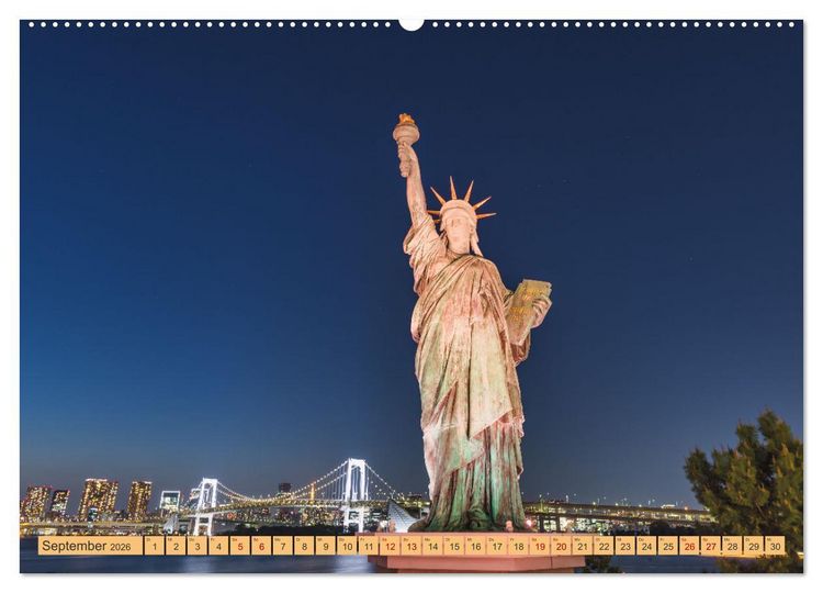 Produktbild: Impressionen aus Tokio, der Megastadt im Land der aufgehenden Sonne (Wandkalender 2026 DIN A2 quer), CALVENDO Monatskalender