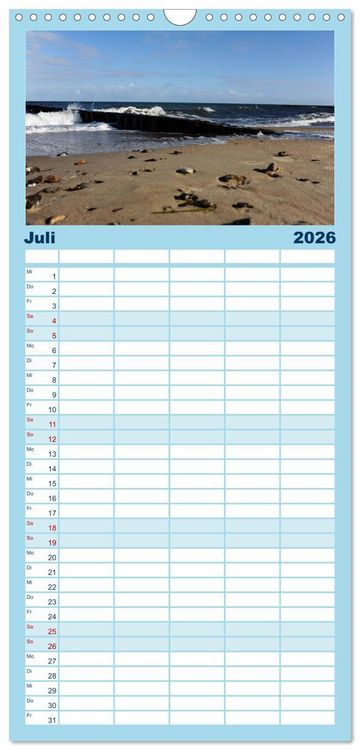 Produktbild: Familienplaner 2026 - K&uuml;hlungsborn mit 5 Spalten (Wandkalender, 21 x 45 cm) CALVENDO