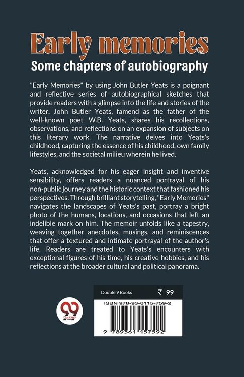 Produktbild: Early memories some chapters of autobiography