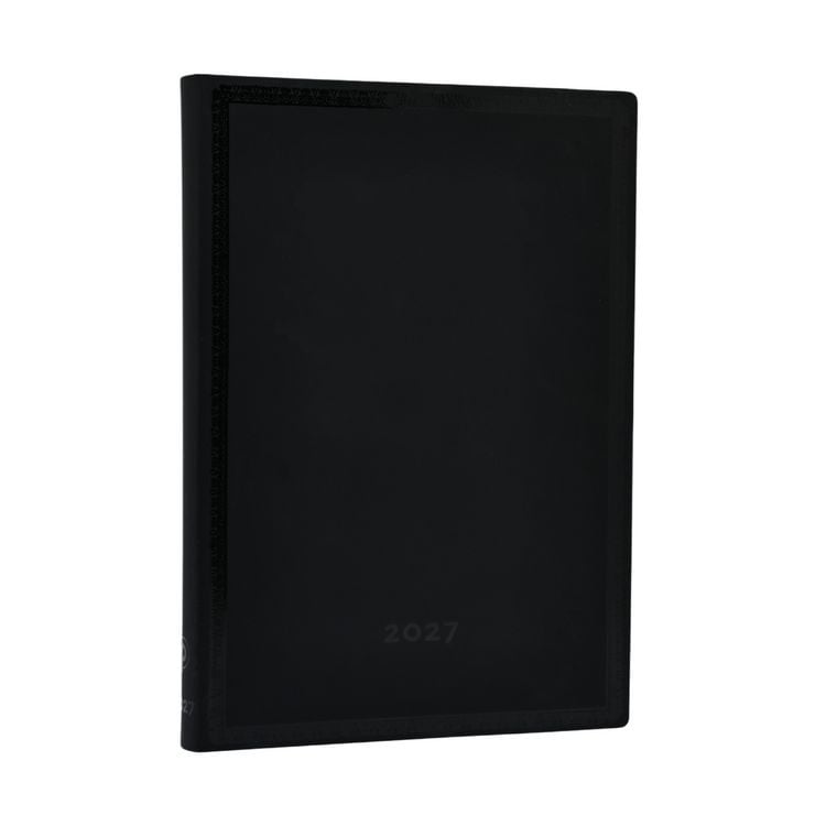 Produktbild: 12-Monatskalender 2027 Black Edition Schlicht Midi Horizontal