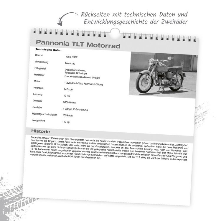 Produktbild: TR&Ouml;TSCH - Technikkalender DDR-Zweir&auml;der 2027